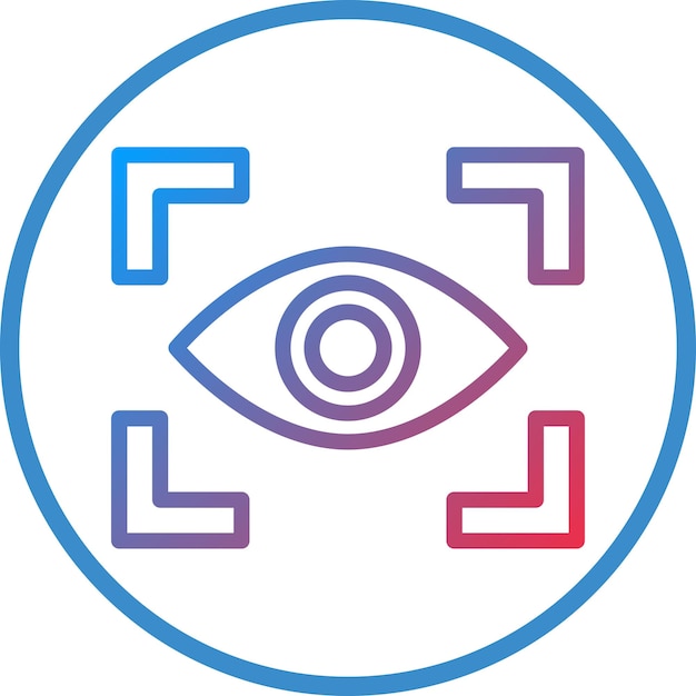 Vector Design Focus Icon Style