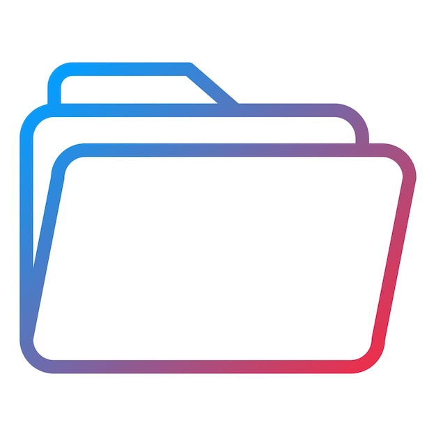 Vector Design Folder Icon Style