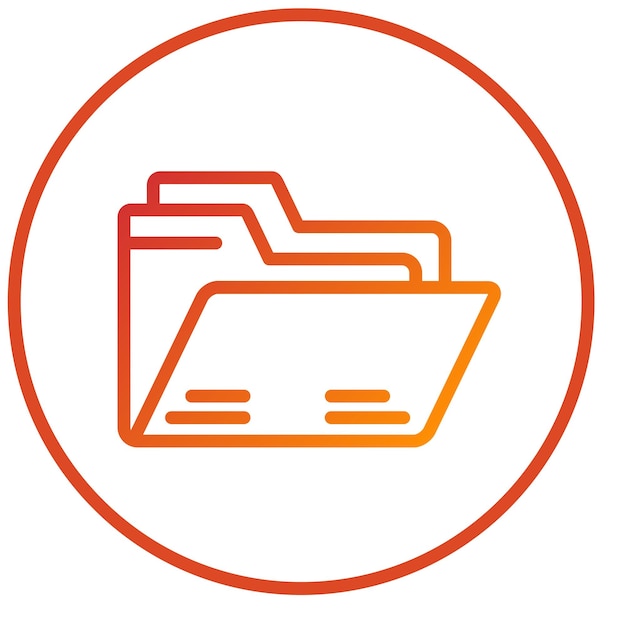 Vector Design Folder Icon Style