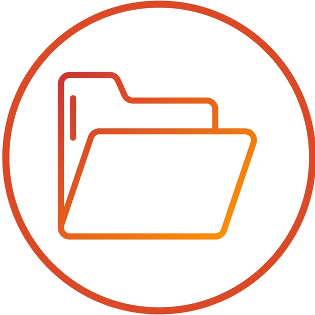 Vector Design Folder Icon Style