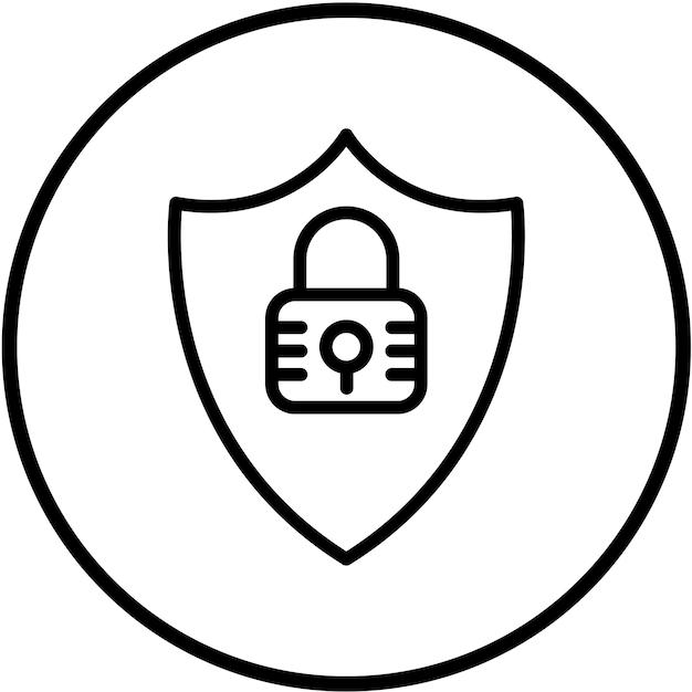 Vector Design Fresh Lock Icon Style