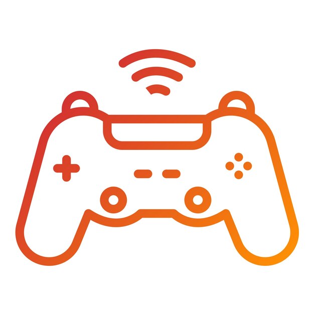 Vector Design Game Controller Icon Style