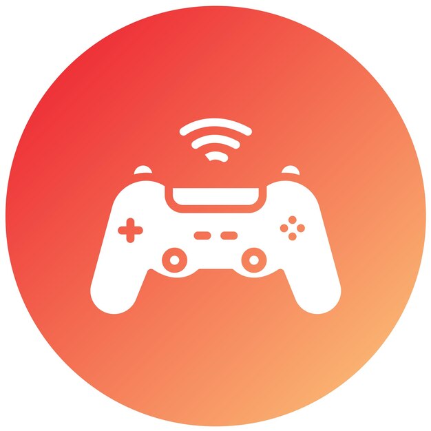 Vector Design Game Controller Icon Style