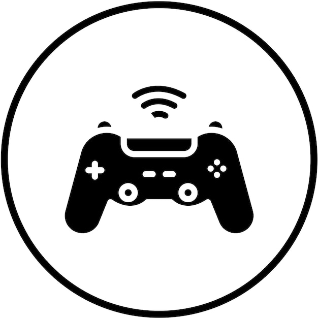 vector design game controller icon style