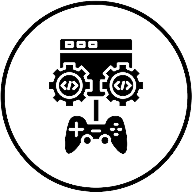 vector design game engine icon style