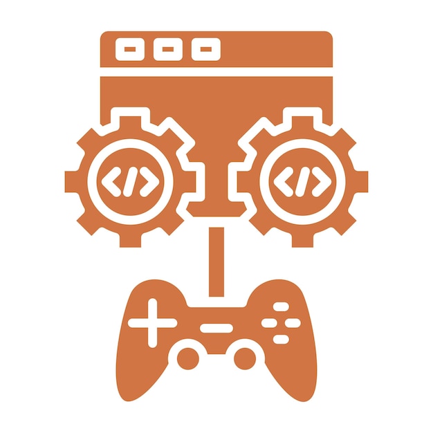 vector design game engine icon style
