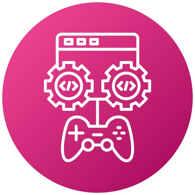 vector design game engine icon style
