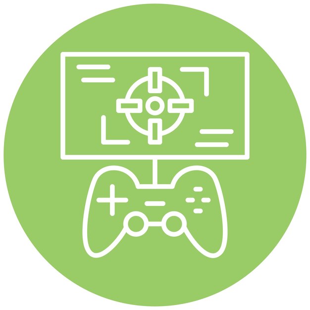 Vector Design Game Hud Icon Style