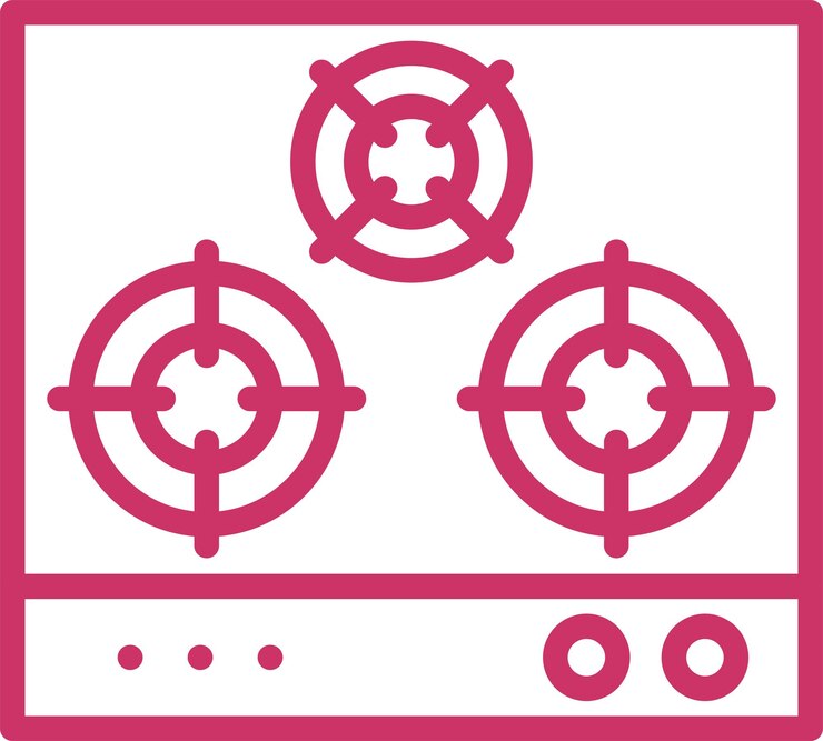 Vector vector design gas stove icon style