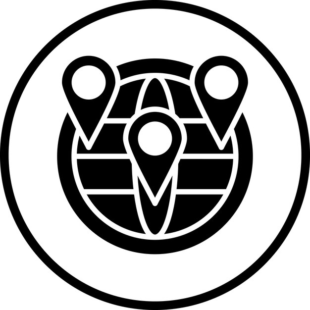 vector design geolocation icon style