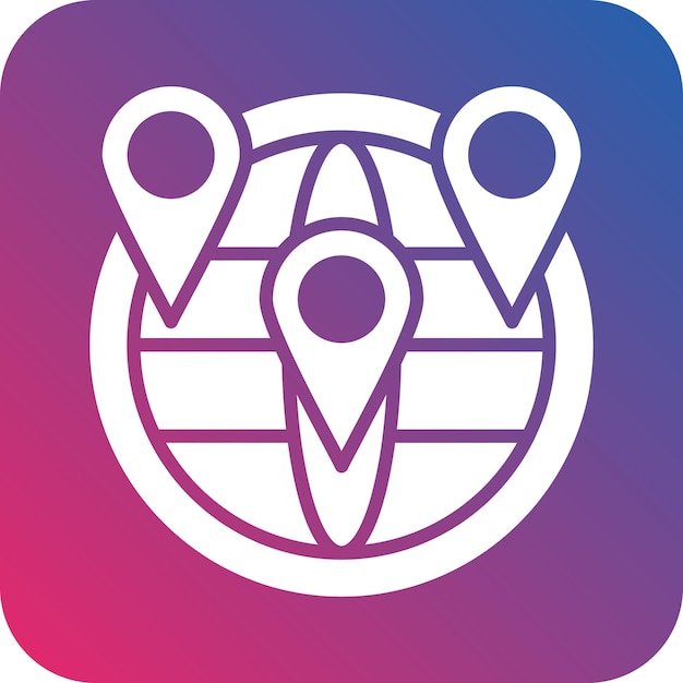 vector design geolocation icon style
