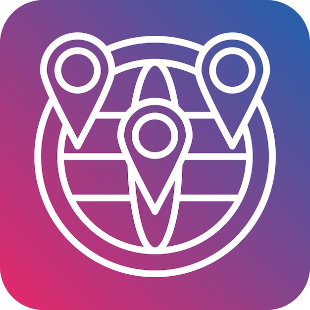 vector design geolocation icon style