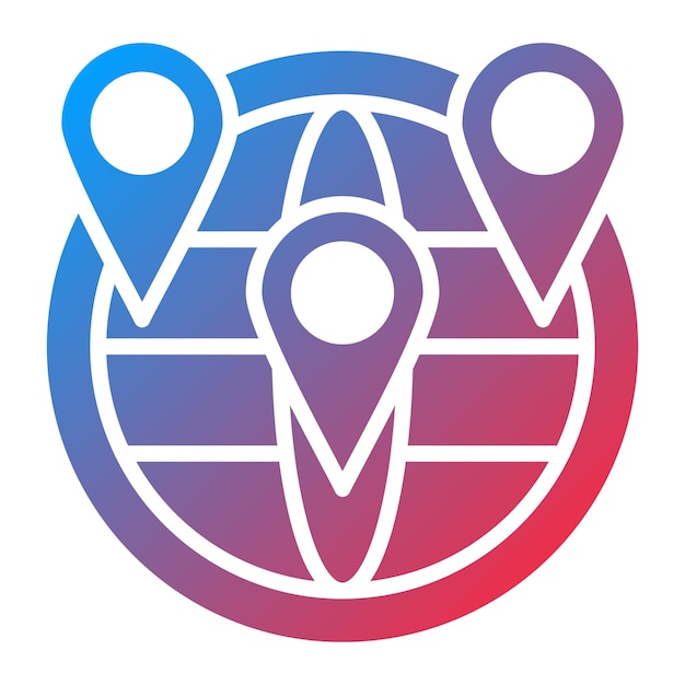 vector design geolocation icon style