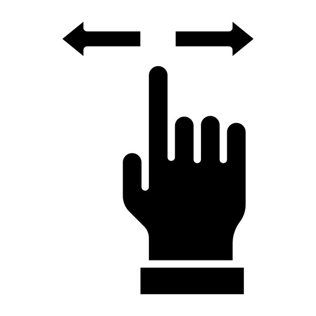 vector design gesture control icon style