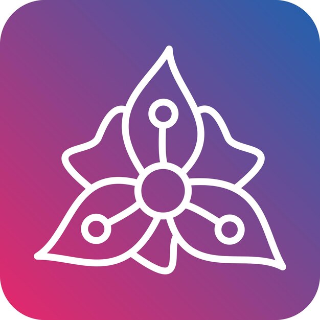 Vector Design Gladiolus Icon Style