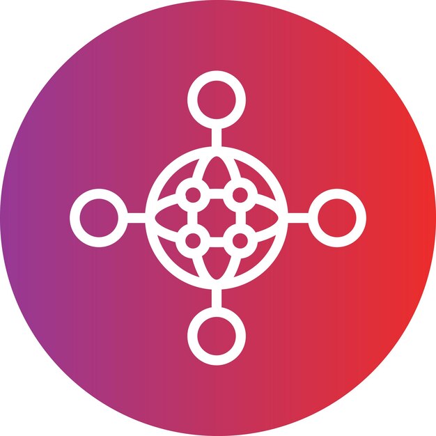 Vector Design Global Network Icon Style
