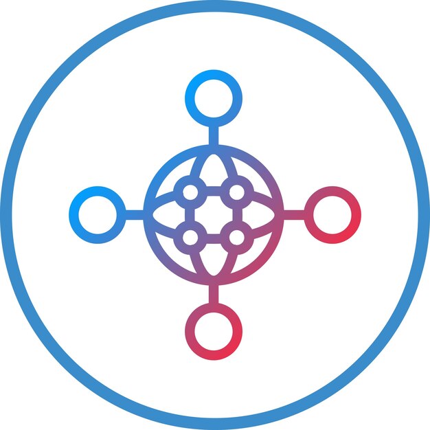 Vector Design Global Network Icon Style