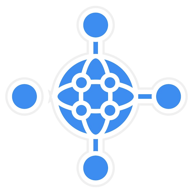 Vector Design Global Network Icon Style