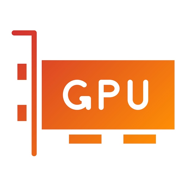 Vector Design GPU Block Icon Style