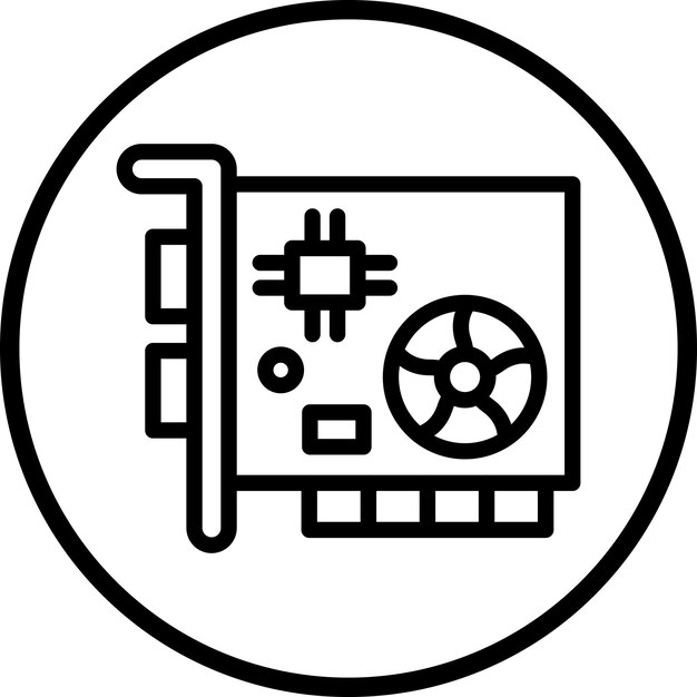 vector design graphics card icon style