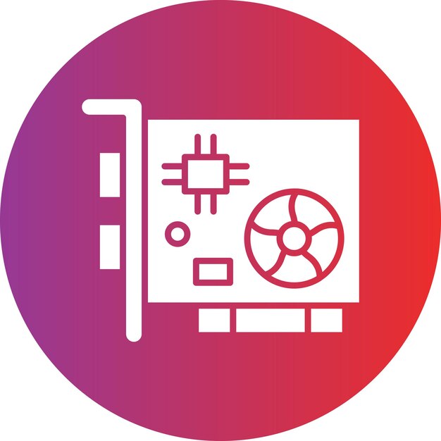 vector design graphics card icon style