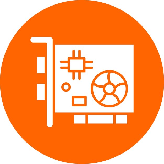 vector design graphics card icon style