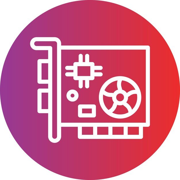 vector design graphics card icon style