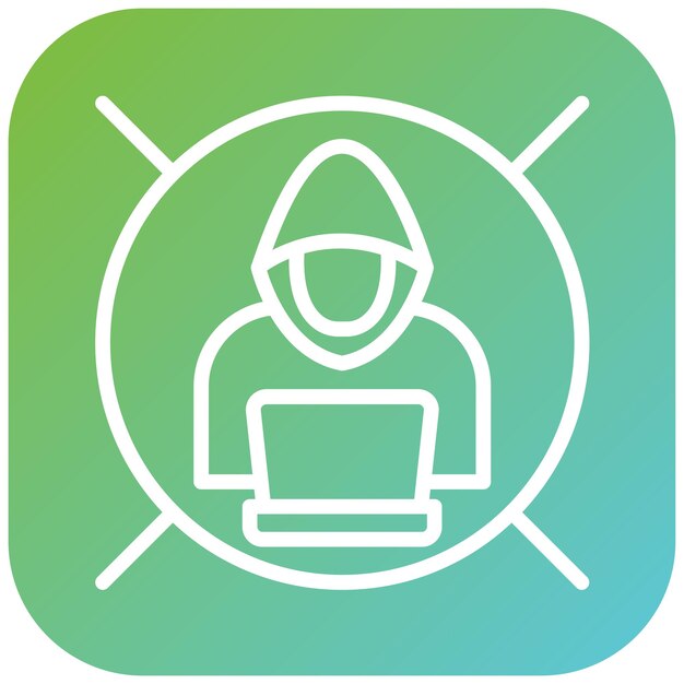 Vector Design Hack Blocker Icon Style