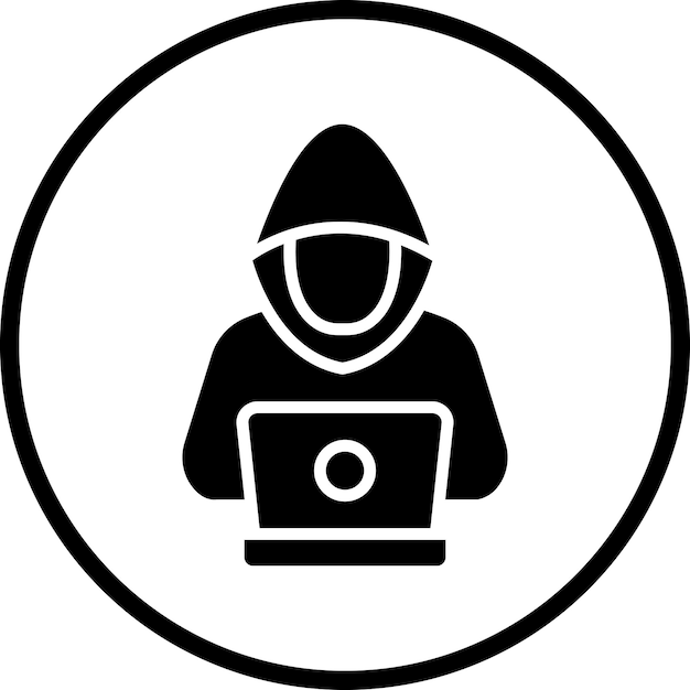 vector design hacker icon style