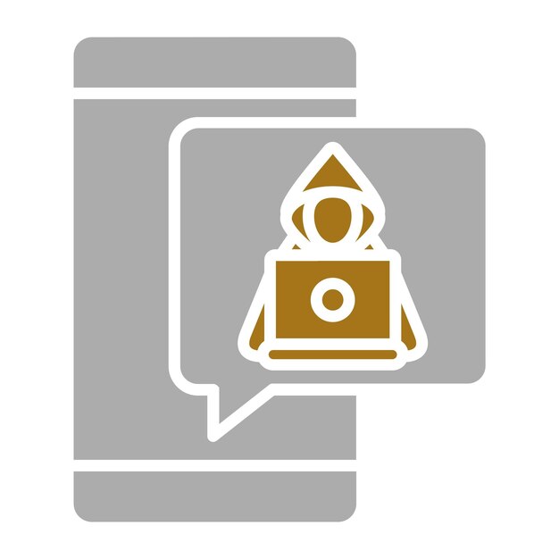 Vector Design Hacker Icon Style