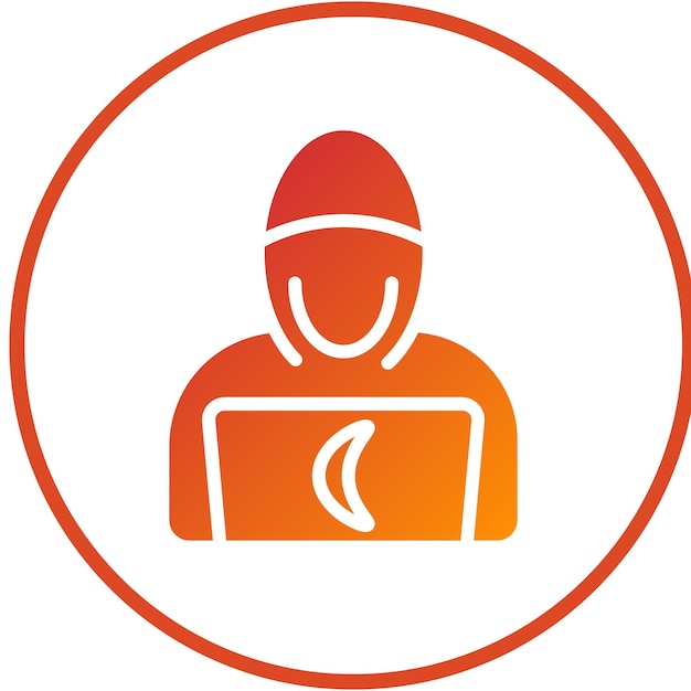 vector design hacker icon style