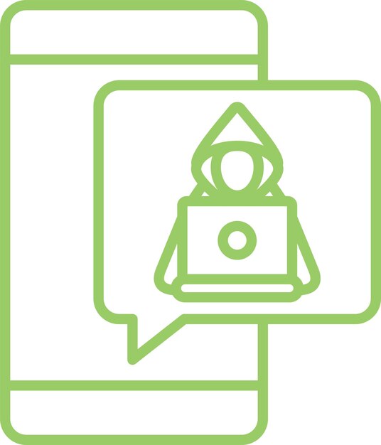 Vector Design Hacker Icon Style