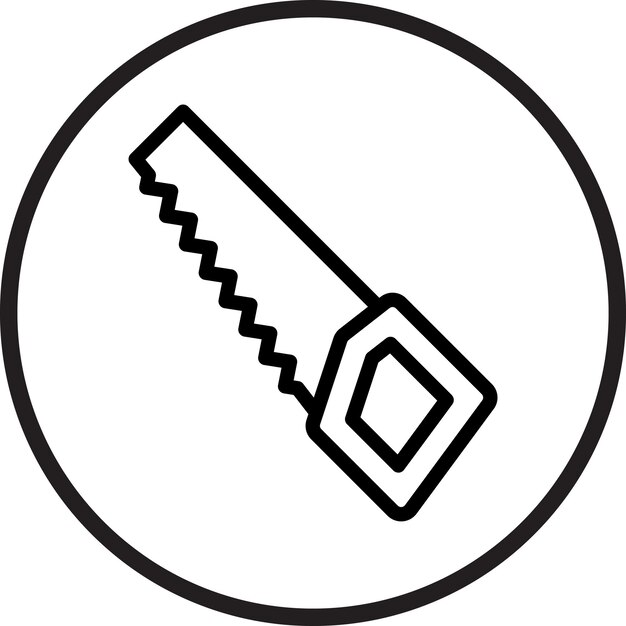 Vector Design Hand Saw Icon Style
