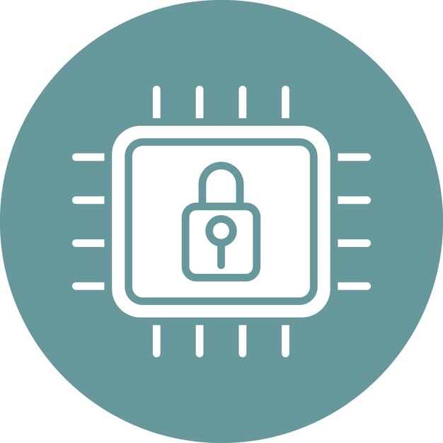 Vector Design Hardware Security Icon Style