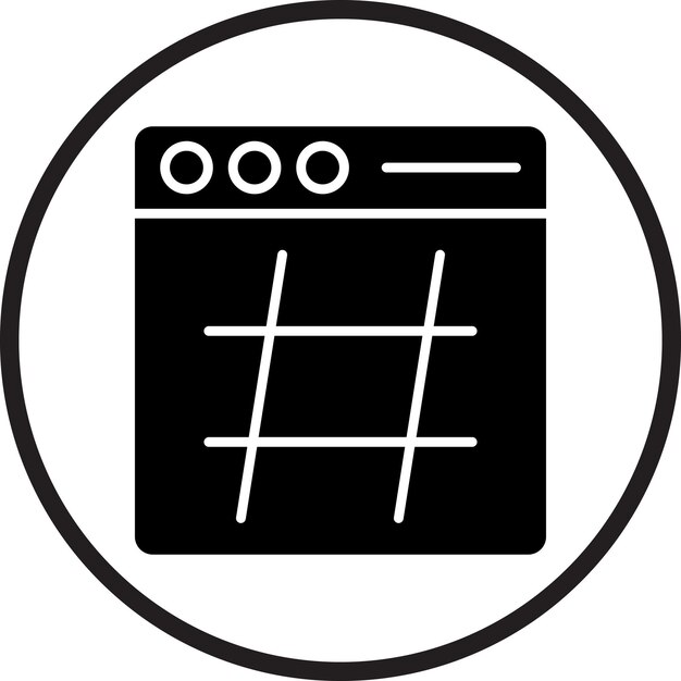Vector Design Hashtag Icon Style