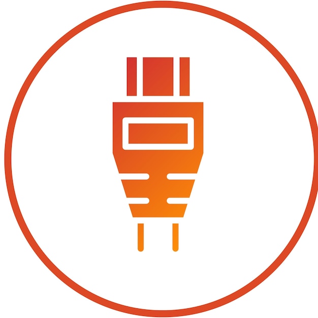 Vector Design HDMI Cable Icon Style