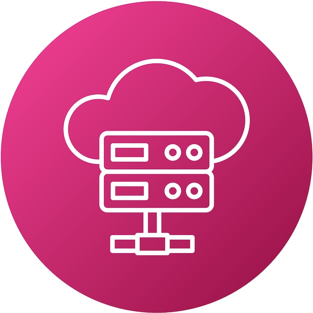 Vector Design Hosted Services Icon Style
