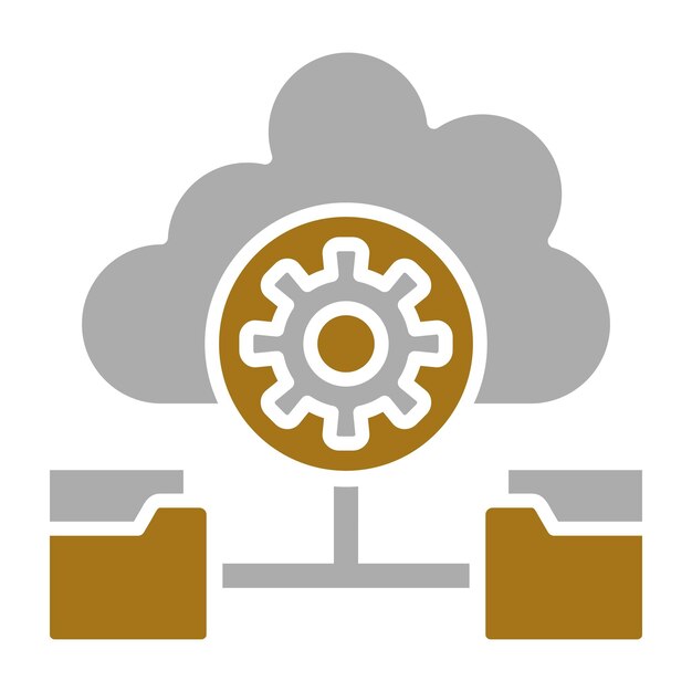 Vector Design Hosting Icon Style