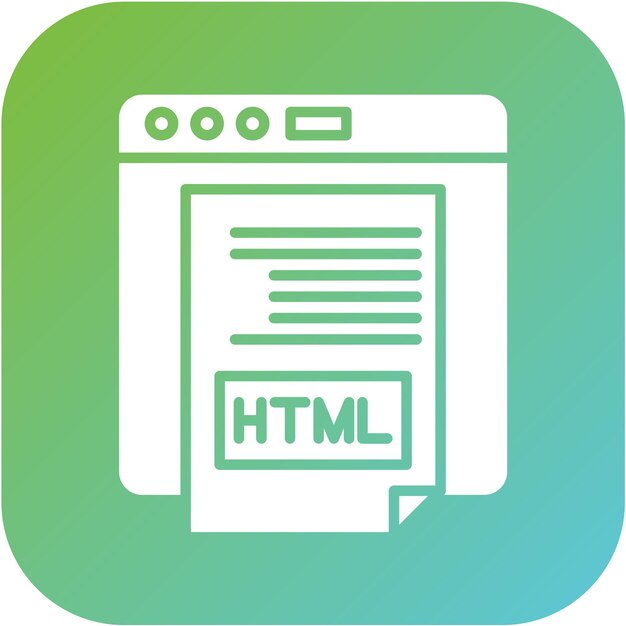 vector design html icon style
