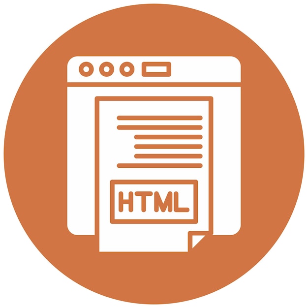 Vector Design Html Icon Style