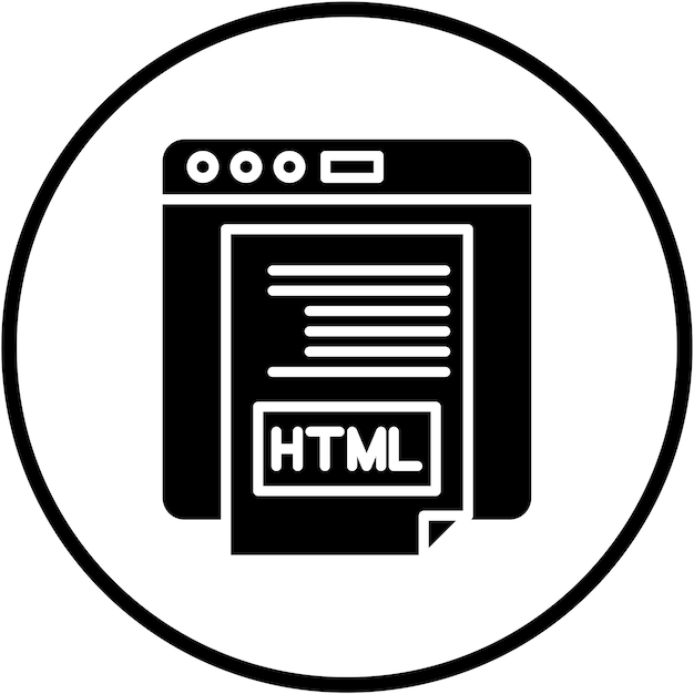 Vector Design Html Icon Style