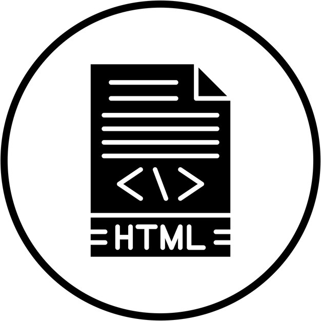 vector design html icon style