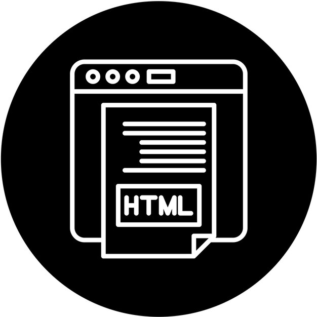 Vector Design Html Icon Style