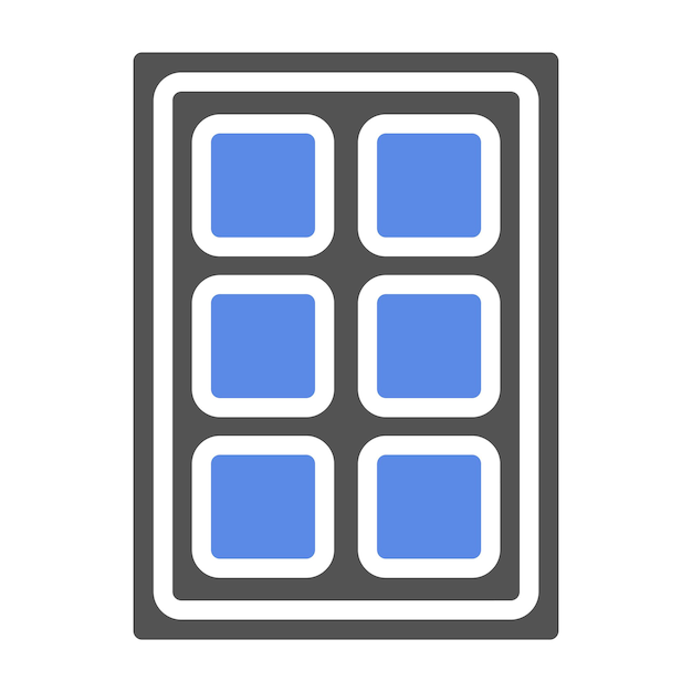 Vector Design Ice Mold Icon Style