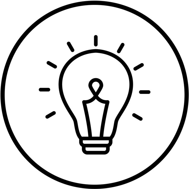 Vector Design Idea Bulb Icon Style