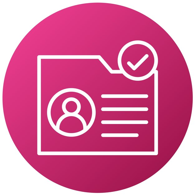 Vector Design Identity Verification Icon Style