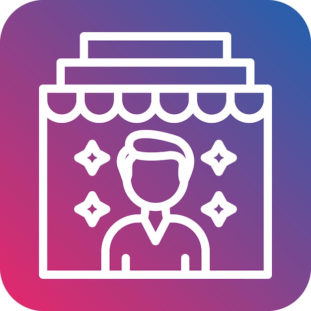 Vector Design In Store Demonstration Icon Style