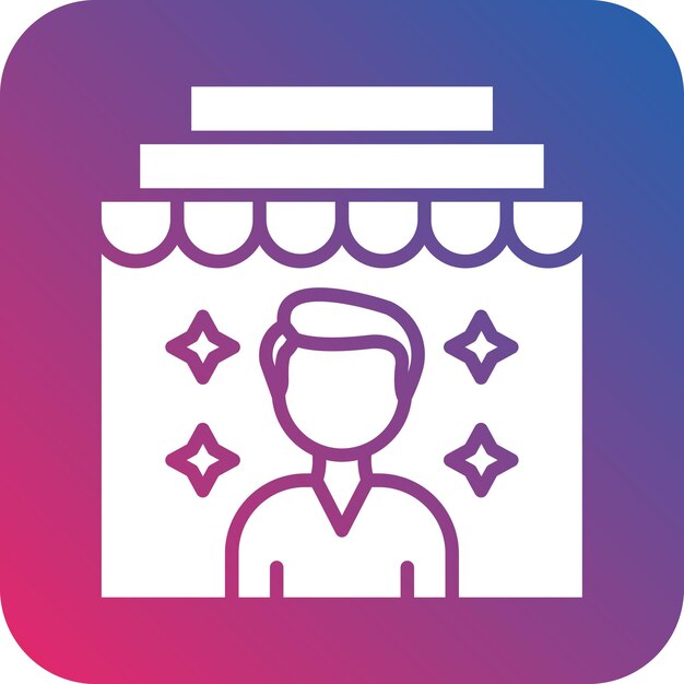 Vector Design In Store Demonstration Icon Style
