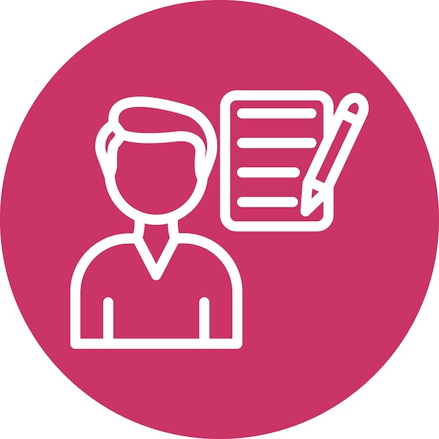 Vector Design Independent Contractor Icon Style