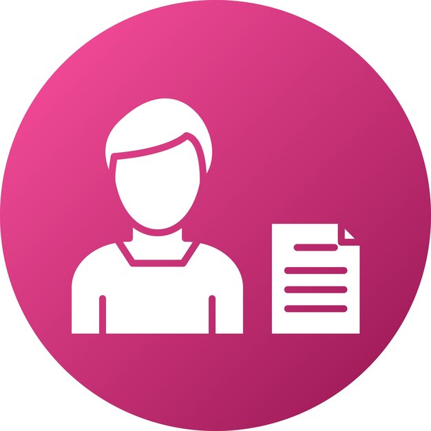 Vector Design Independent Contractor Icon Style